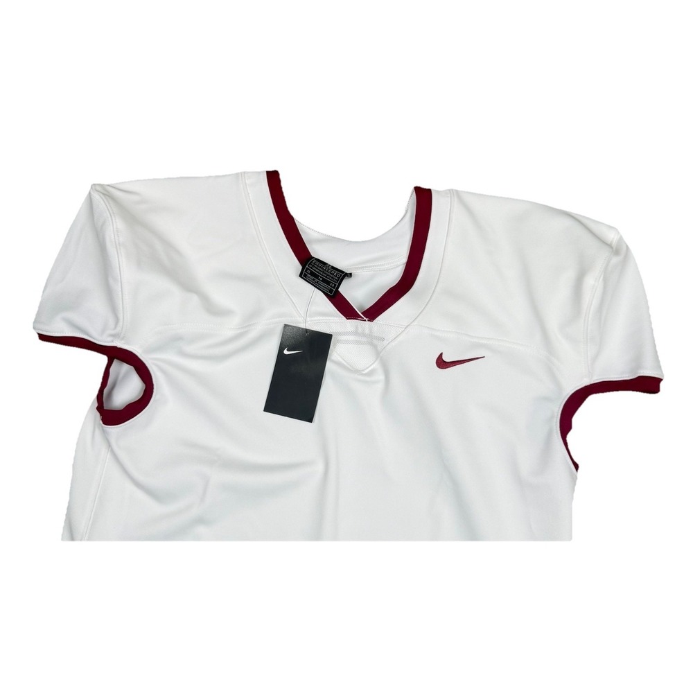 Nike Team Vapor Untouchable Jersey Men's XL White Maroon Vented AO4800 NWT - Picture 3 of 12